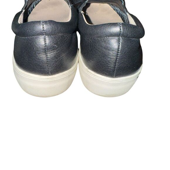 J/Slides Shoes Women Size 8 Aztec Black Platform Leather Slip-On Sneakers - Picture 4 of 6